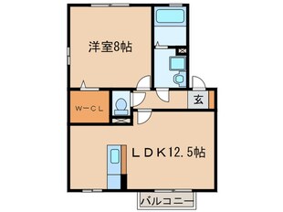 エスポワ－ルの物件間取画像